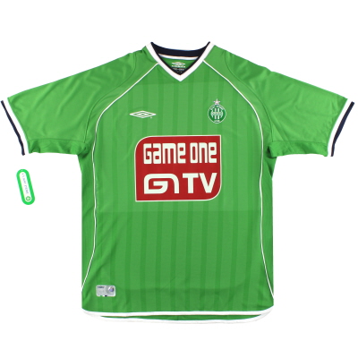 2001-02 Saint Etienne Umbro 홈 셔츠 * 태그 포함 * XL