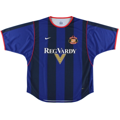2001-02 Sunderland Nike camiseta de la XNUMXa equipación XXL