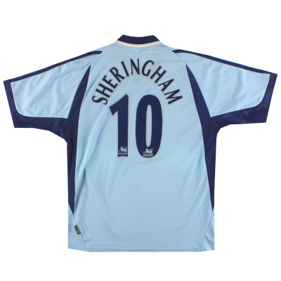 2001-02 Tottenham adidas Maglia da trasferta Sheringham #10 L
