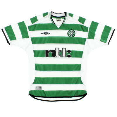 Camiseta local del Celtic Umbro 2001-03 * Mint * S