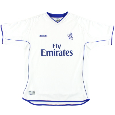 Camiseta XXL de la 2001a equipación Umbro del Chelsea 03-XNUMX