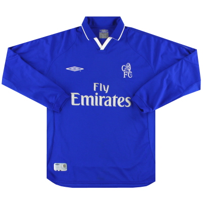 2001-03 Chelsea Umbro Home Shirt L/S M