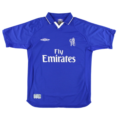 Camiseta de la 2001a equipación del Chelsea Umbro 03-XNUMX M