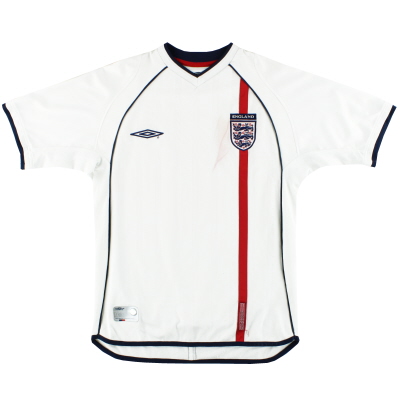 2001-03 Inghilterra Umbro Home Shirt L