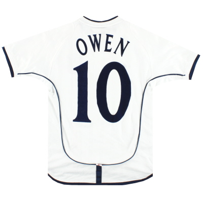 2001-03 Kemeja Kandang Umbro Inggris Owen #10 S.Boys