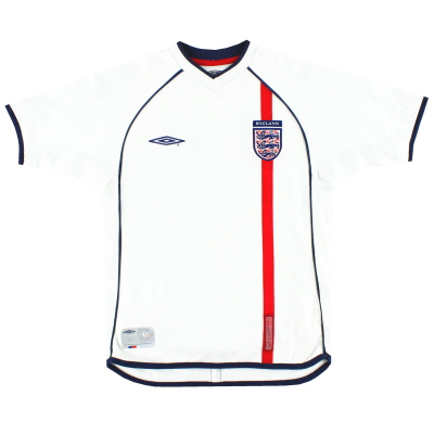 2001-03 Домашняя рубашка England Umbro S.Boys