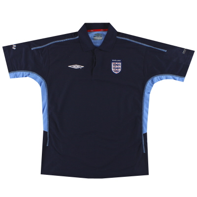 2001-03 England Umbro Polo Shirt L