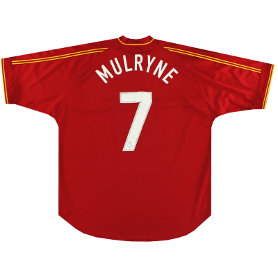 2001-03 Camiseta visitante del centenario de Norwich City Xara Mulryne # 7 XL