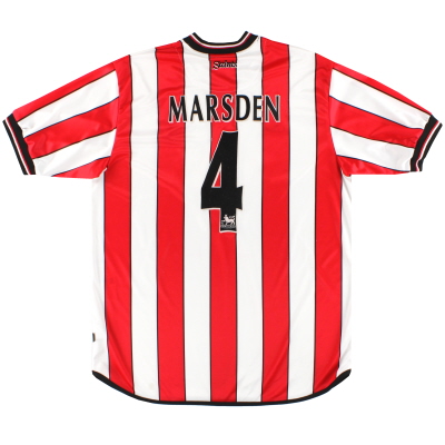 Camiseta de local de Southampton 2001-03 Marsden # 4 L