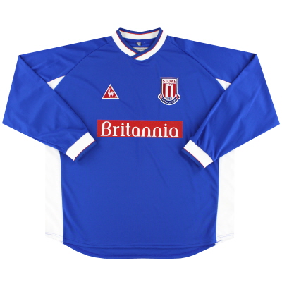 2001-03 Camiseta de visitante del Stoke City Le Coq Sportif L / S XXXL