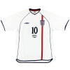2001 England 'Germany 1 England 5' Home Shirt Owen #10 L