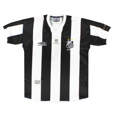 2001 Santos Umbro Away Shirt #10 L