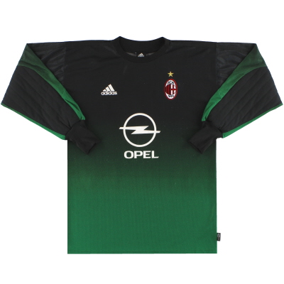 2002-03 AC Milan adidas Goalkeeper Shirt #1 S 