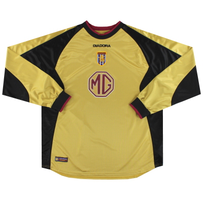 2002-03 Aston Villa Diadora Goalkeeper Shirt XXL 