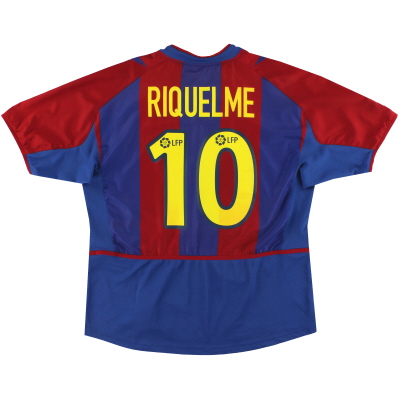 2002-03 Barcelona Nike Home Maglia Riquelme #10 *Menta* XL