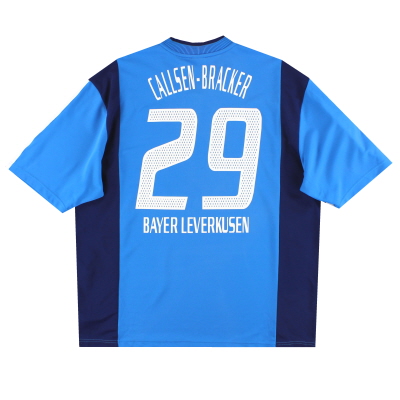 2002-03 Bayer Leverkusen adidas Match Issue Away Shirt Callsen-Bracker # 29 XL