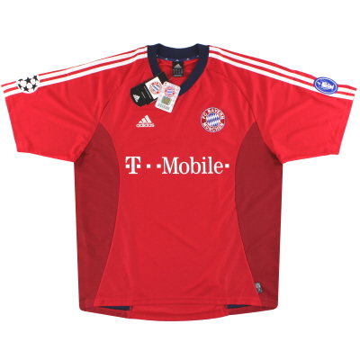 2002-03 Bayern Munich adidas CL Maillot Domicile *avec étiquettes* XL