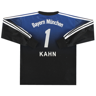 2002-03 Bayern Munich adidas Goalkeeper Shirt Kahn # 1 XL.Boys