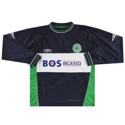 2002-03 FC Groningen Umbro Reserves Player Issue Away Shirt #5 L/S L