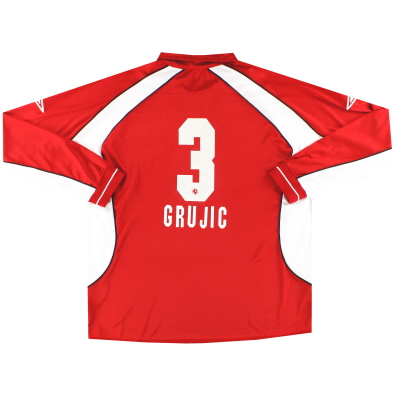 2002-03 FC Twente Umbro Player Edisi Home Shirt Grujic #3 L/S XXL