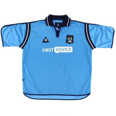 2002-03 Camiseta XL de local del Manchester City Le Coq Sportif