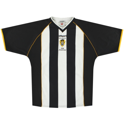 2002-03 Notts County uhlsport '140th Anniversary' Home Shirt L