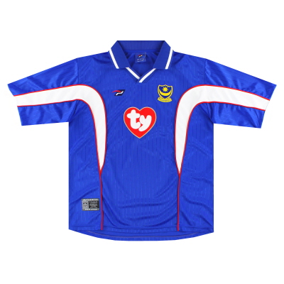 2002-03 포츠머스 폼페이 스포츠 홈 셔츠 L