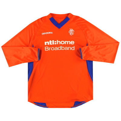 2002-03 Rangers Diadora Baju Tandang L/S XL