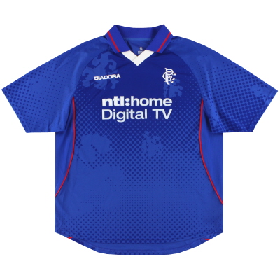 2002-03 Rangers Diadora Home Shirt *Mint* XL 