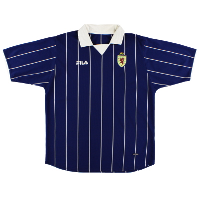 2002-03 Scotland Fila Home Shirt L