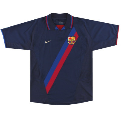 2002-04 Barcelona Nike Auswärtstrikot * Mint * L.