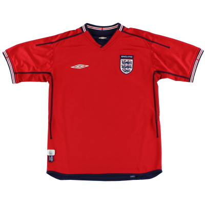 2002-04 Camiseta de la segunda equipación de Umbro de Inglaterra XL