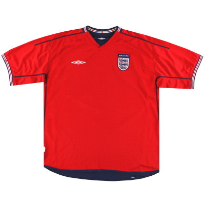 2002-04 Camiseta XXL de la segunda equipación de Inglaterra Umbro