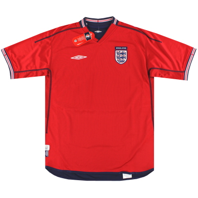 2002-04 England Umbro Auswärtstrikot *mit Etikett* XL