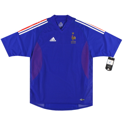 2002-04 Frankrijk adidas Player Issue Thuisshirt *w/tags* L