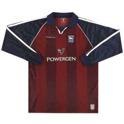 2002-04 Ipswich Punch Away Camiseta L/S XL