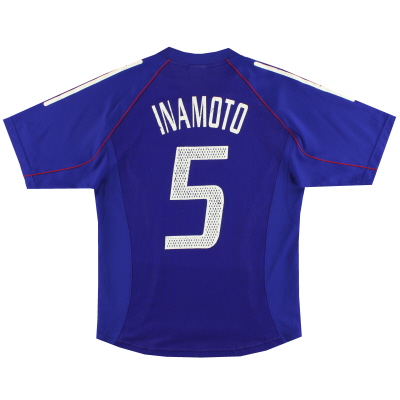 2002-04 Japón adidas Home Shirt Inamoto #5 S