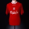 2002-04 Liverpool Home Shirt Gerrard #17 XL