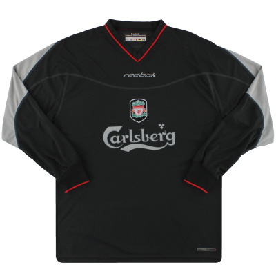 Maglia da trasferta Liverpool Reebok 2002-04 L/S XL