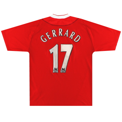 2002-04 Liverpool Reebok Heimtrikot Gerrard #17 XXL