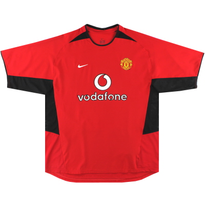 2002-04 Kemeja Manchester United Nike Home L
