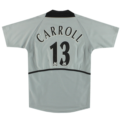 2002-04 Manchester United Nike Maglia da portiere Carroll # 13 M.Boys