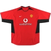 2002-04 Manchester United Nike Home Shirt Scholes #18 L