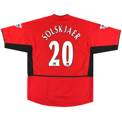 2002-04 Манчестер Юнайтед, домашняя футболка Nike Solskjaer № 20 XL