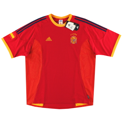 2002-04 Adidas Home Shirt Spanyol *dengan label* XXL