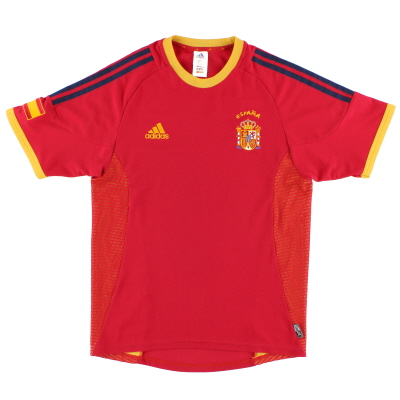 2002-04 Spanyol Kemeja Kandang adidas L.