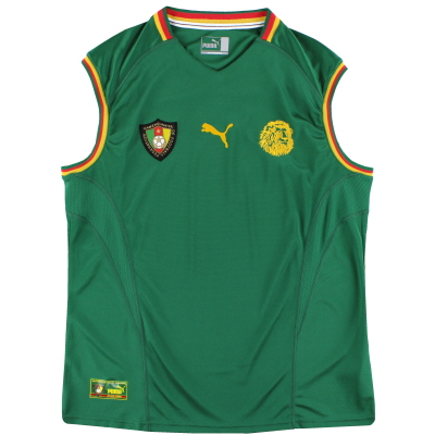2002 Cameroon Puma Home Sleeveless Vest Shirt L  