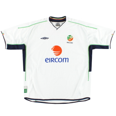 Camiseta de visitante Umbro de Irlanda 2002 M