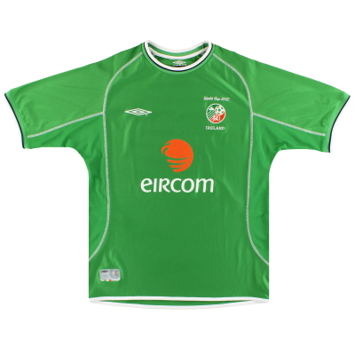 2002 Ireland Umbro 'World Cup' Home Shirt XL 