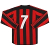 2003-04 AC Milan adidas Player Issue Home Maglia #7 M/L *Come nuova* M
